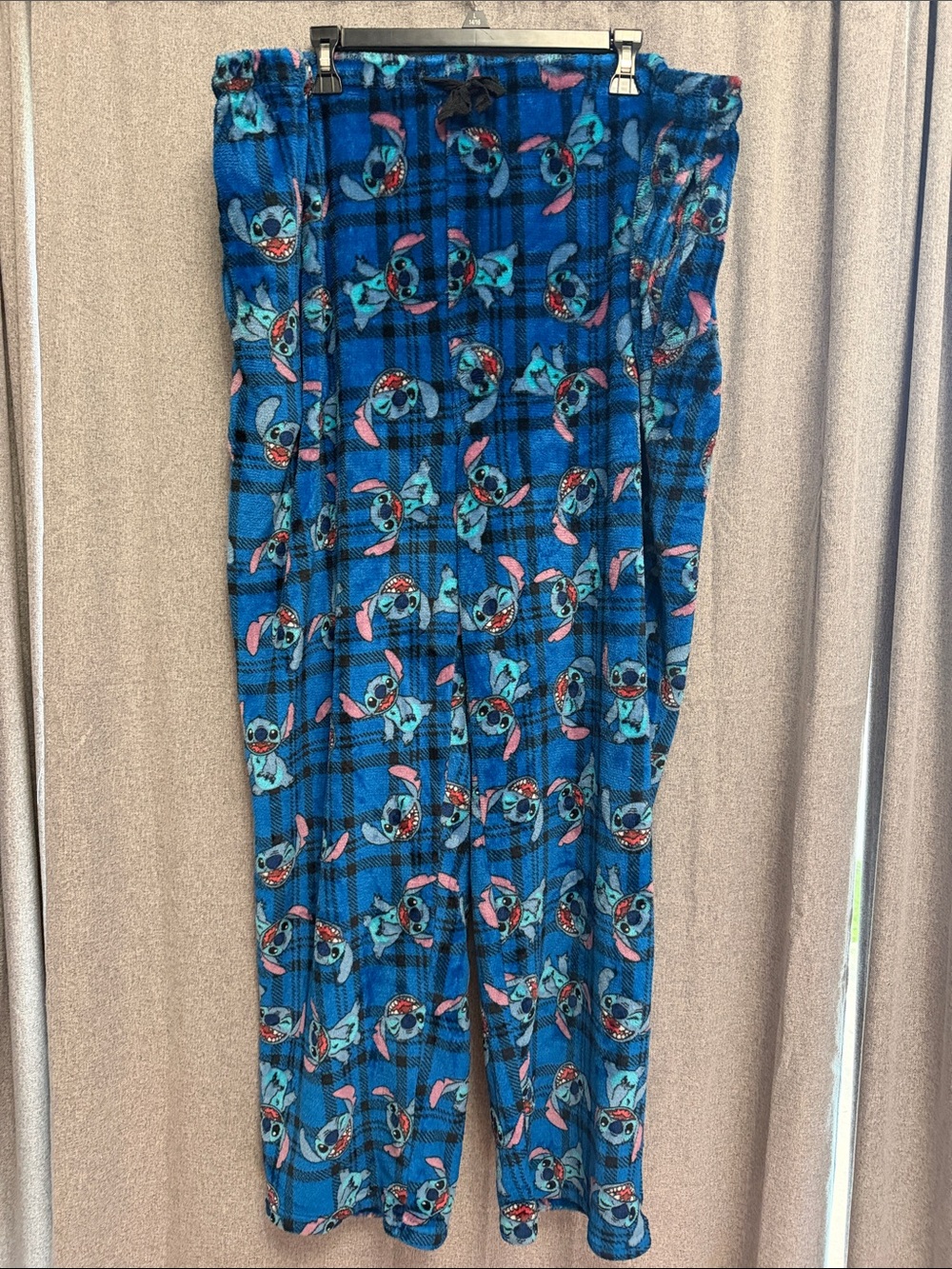 Blue Stitch Plush Lounge Pants